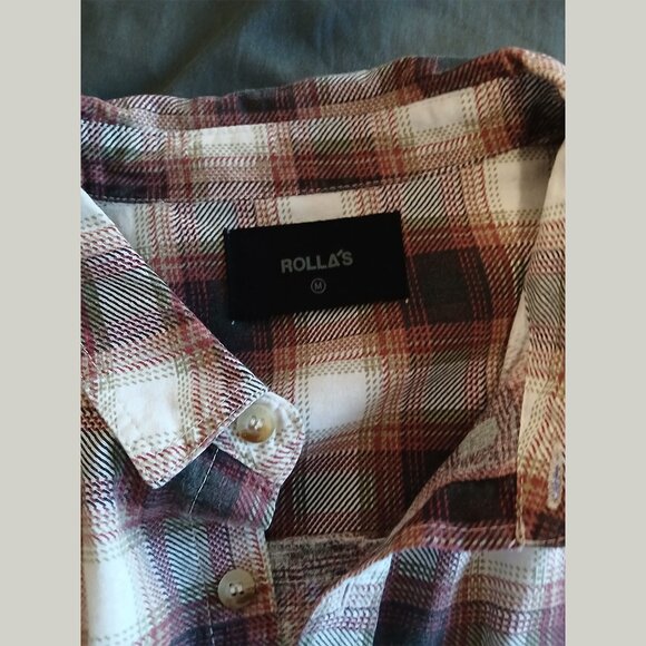 ROLLA'S - Checkered shirt - Sz M - Picture 5 of 7